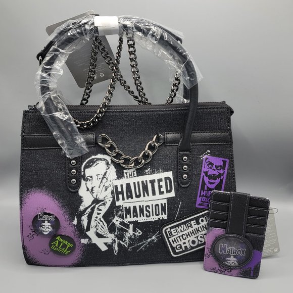 Loungefly Handbags - Loungefly x Disney Parks The Haunted Mansion Crossbody Bag & Card Wallet Set